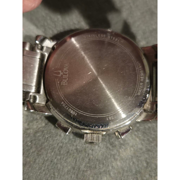 Women's Bulova Silver & White Chronograph Diamond Accent Watch One Size - Picture 3 of 9